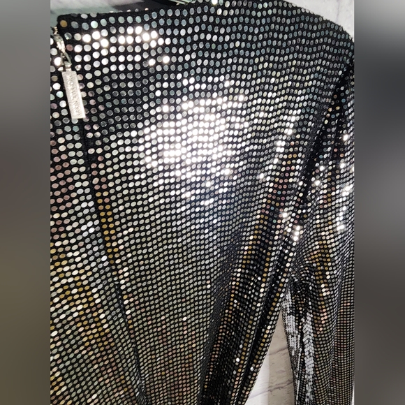 MICHAEL KORS Mirror Dot Matte-Jersey Crossover Dress Size XXS - Picture 6 of 7